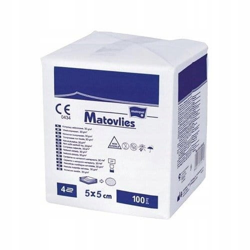 

Kompresy Z Włókniny 30G 4W Warsty 5x5cm Matovlies