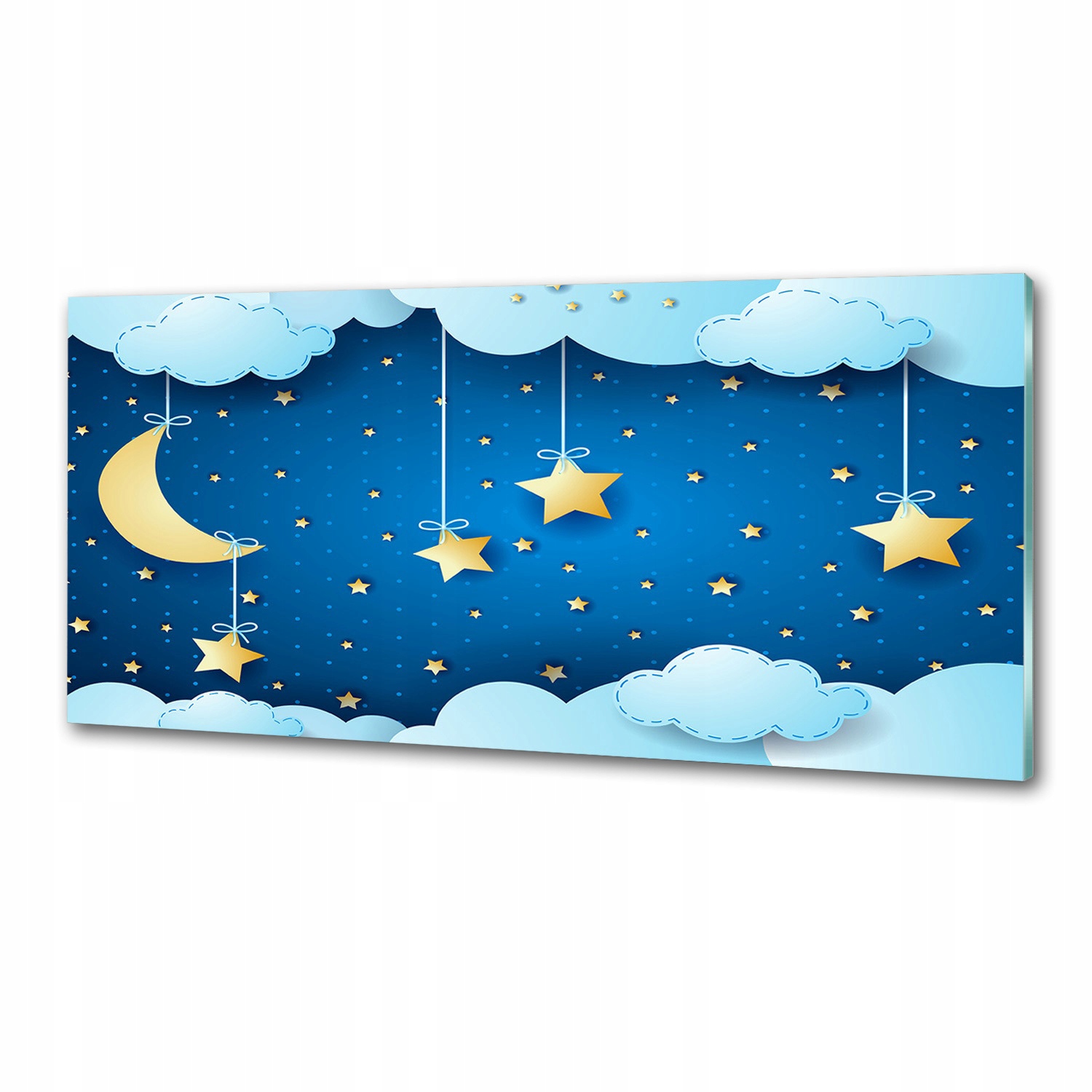Panel dekor sklo Nebo v noci 125x50 cm Lepidlo