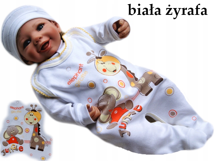 

Śpiochy śpioszki kaftanik 62 rozpinane bawełniane