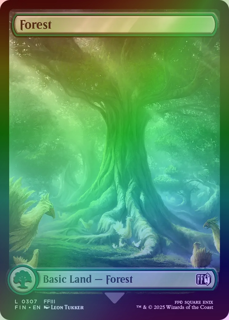 [mtg] Forest (fin) *foil* [full Art]