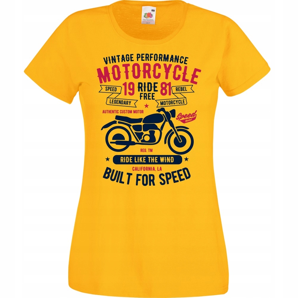 

Koszulka motocykl motor motocyklista sport M żółta