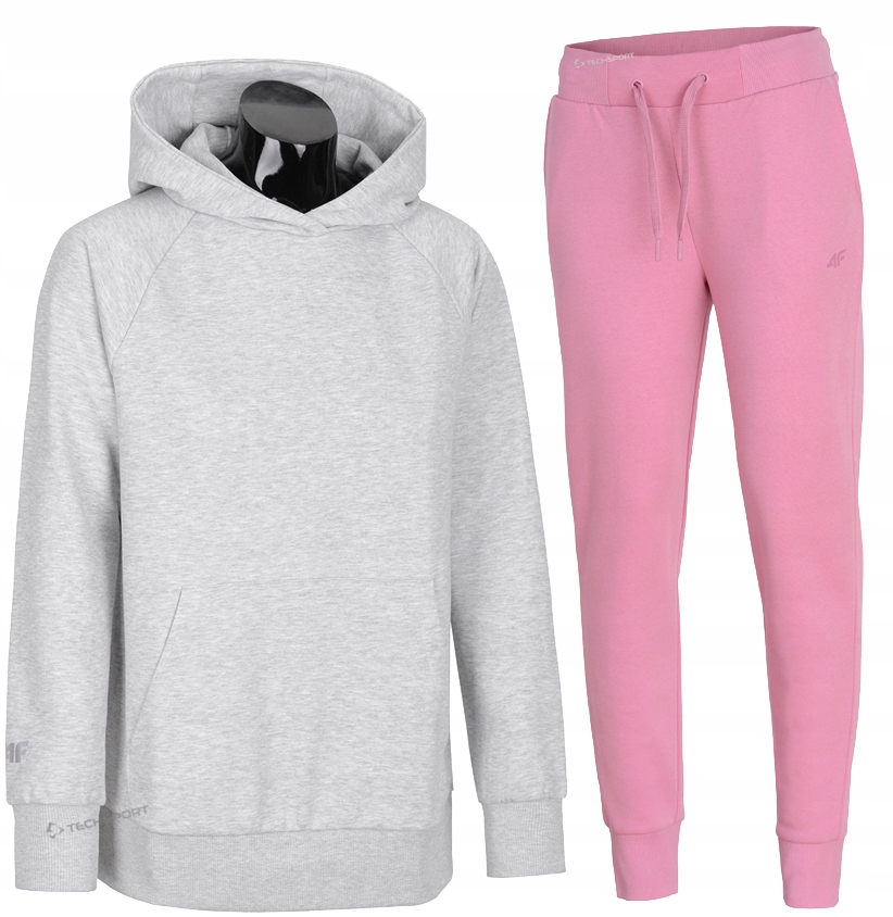 4F Damski Dres Bawełna Komplet Bluza Spodnie S