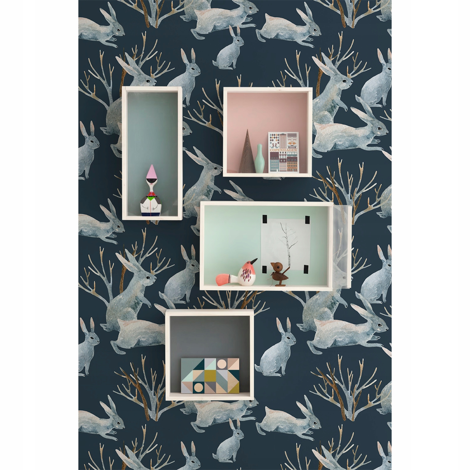 

Flizelinowa tapeta Zajęcza rodzina 208x146 + klej