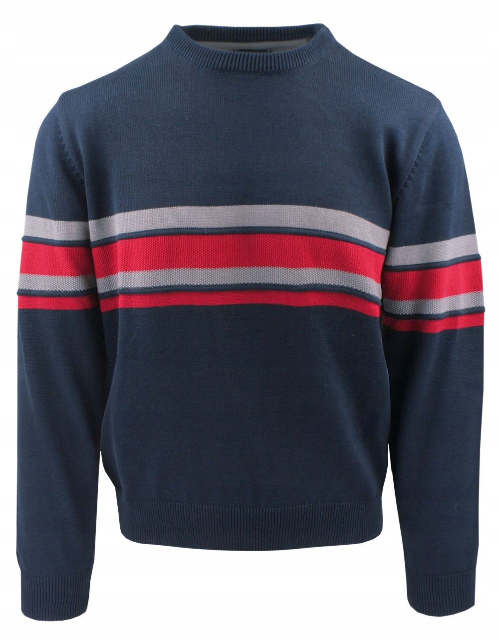 Svetr pro muže Lasota Námořnická Modrá s barevnými pruhy XXL