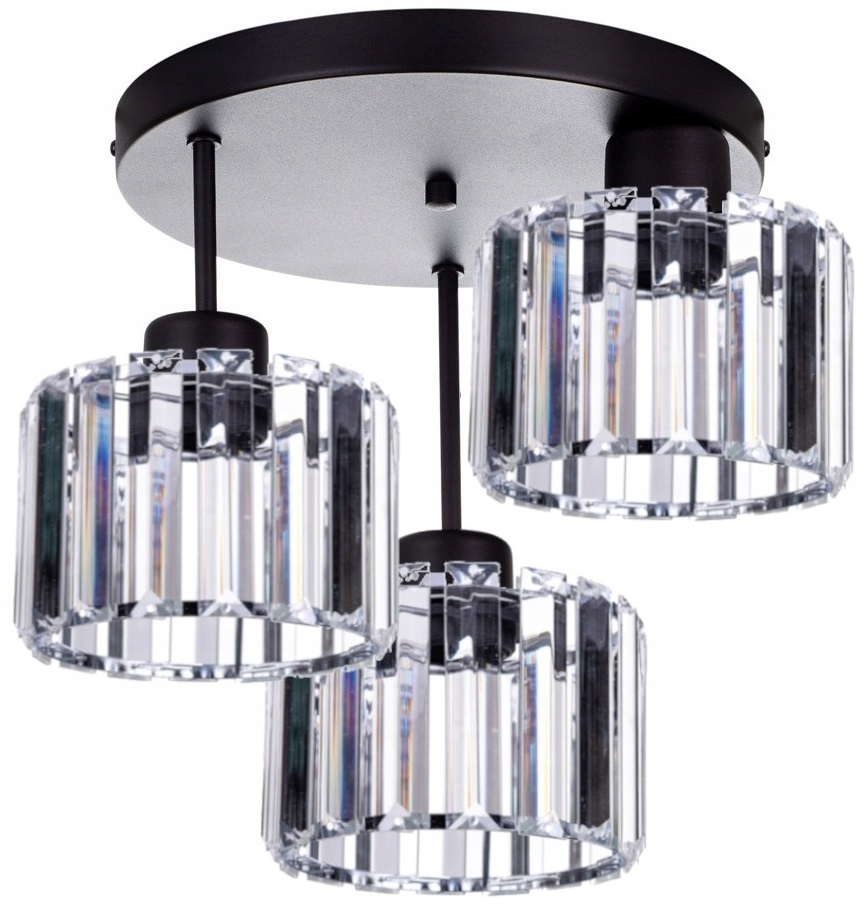 Lampa Wisząca Sufitowa Zwis Plafon Kryształ Led