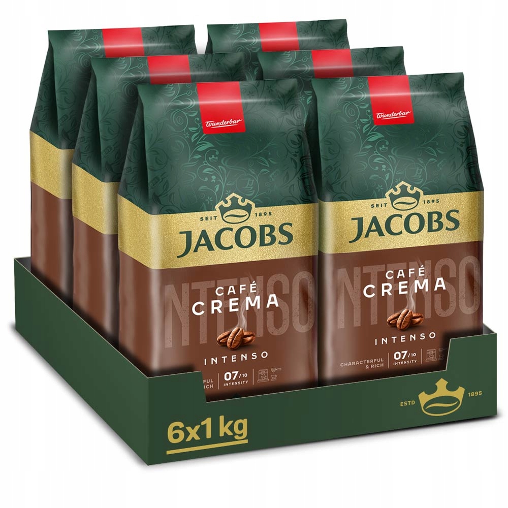 Kawa ziarnista Jacobs Cafe Crema Intenso 6x 1kg