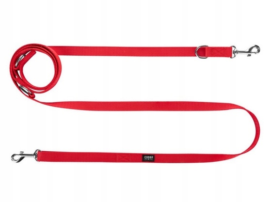 Levně Chaba Vodítko s nastavitelnou páskou XXL 30 mm/260 cm červená