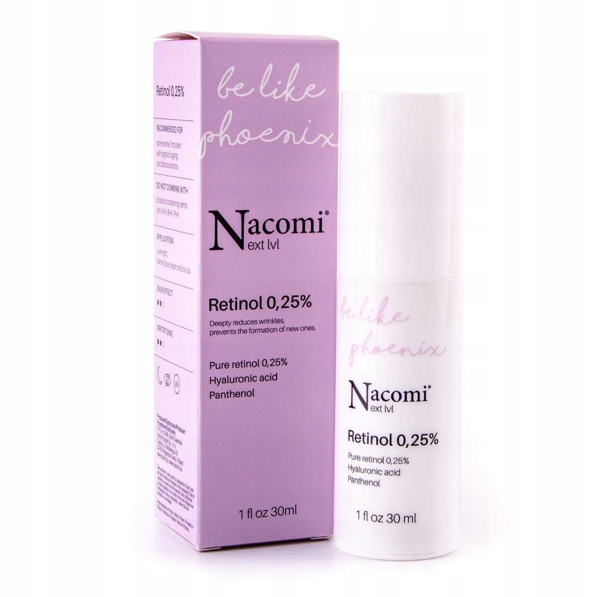 

Serum odmładzające Nacomi retinol 0,25% 30 ml