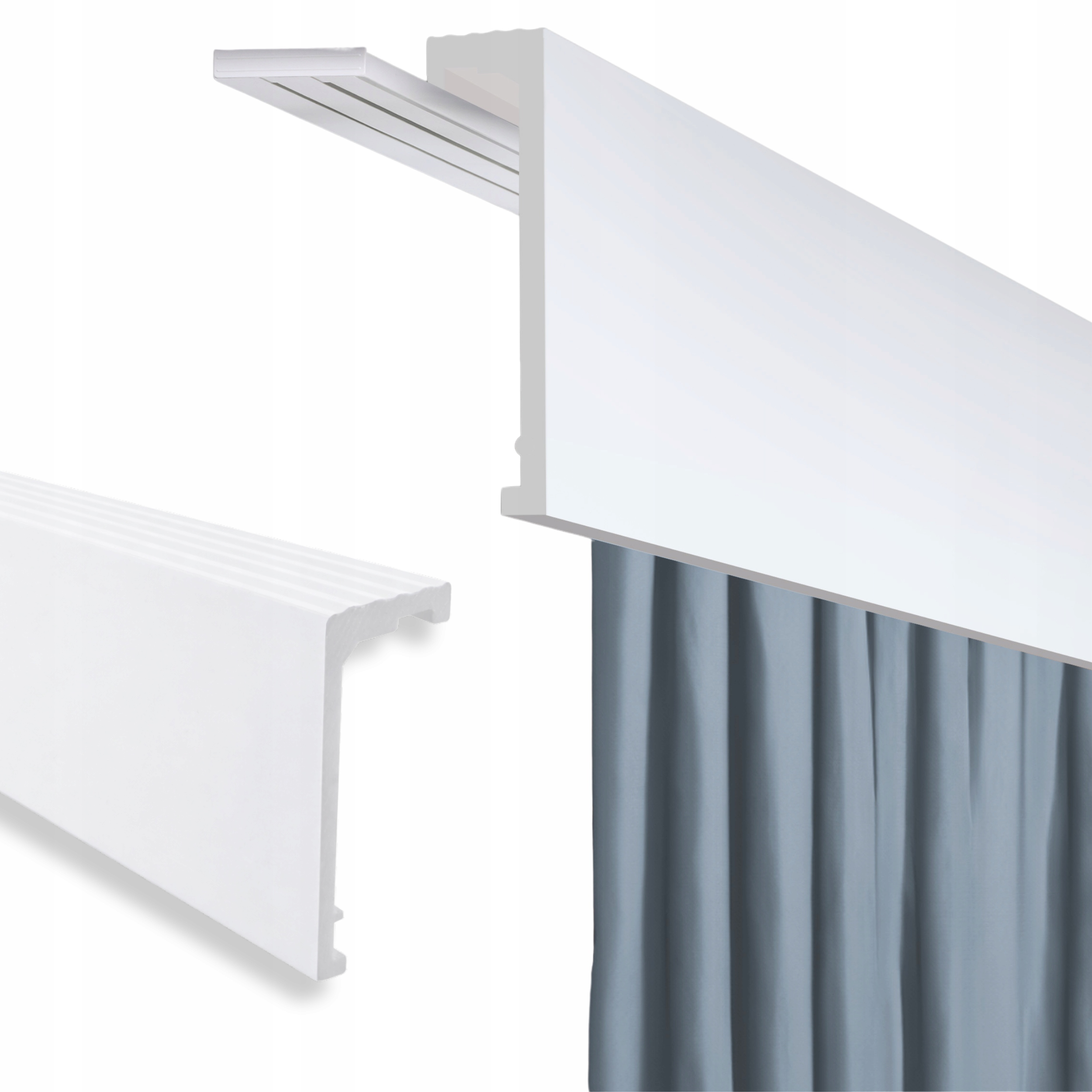 Kryt Led 15 cm Karnišová lišta Krytka Karniše SL-06 150 cm