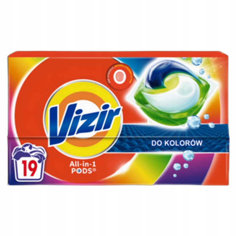 Levně Vizir Kapsle na praní All in1 Pods Color 19 ks (19 x 18,2 g)