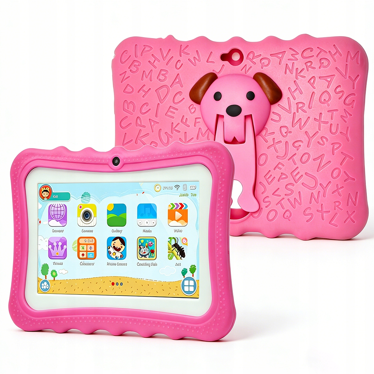 Tablet Pre Deti 7" Vzdelávacie Hry Hračky Sada Android 2/32 Gb ružová