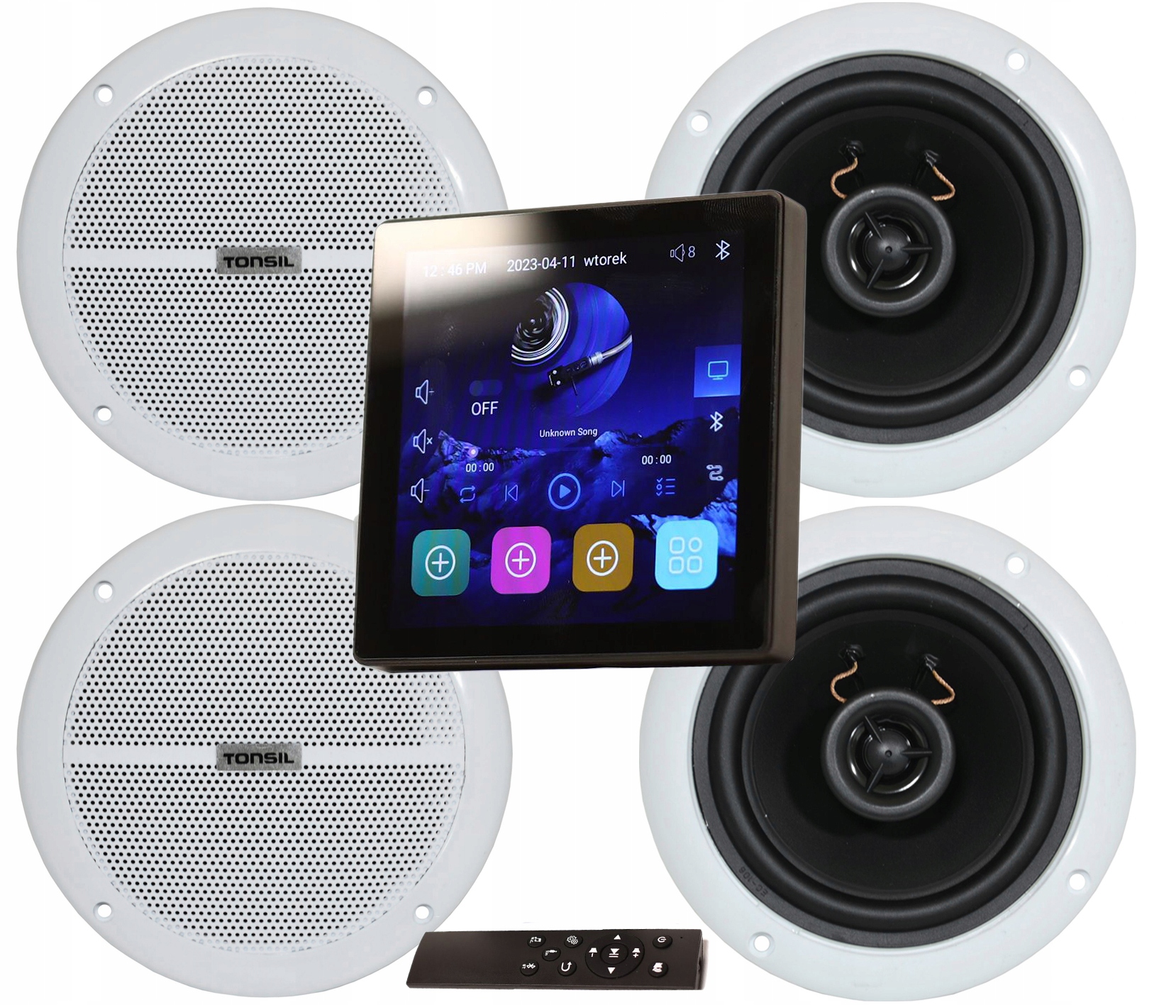 Tonsil Nástěnný přehrávač Android Zesilovač WS-65 4x reproduktor Zgsu 13/2dr