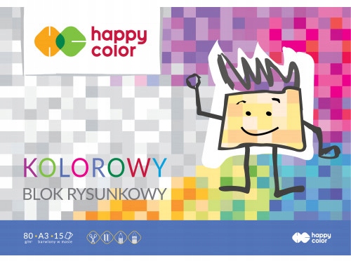 

Blok Rysunkowy Kolorowy Happy Color A3 15ARK