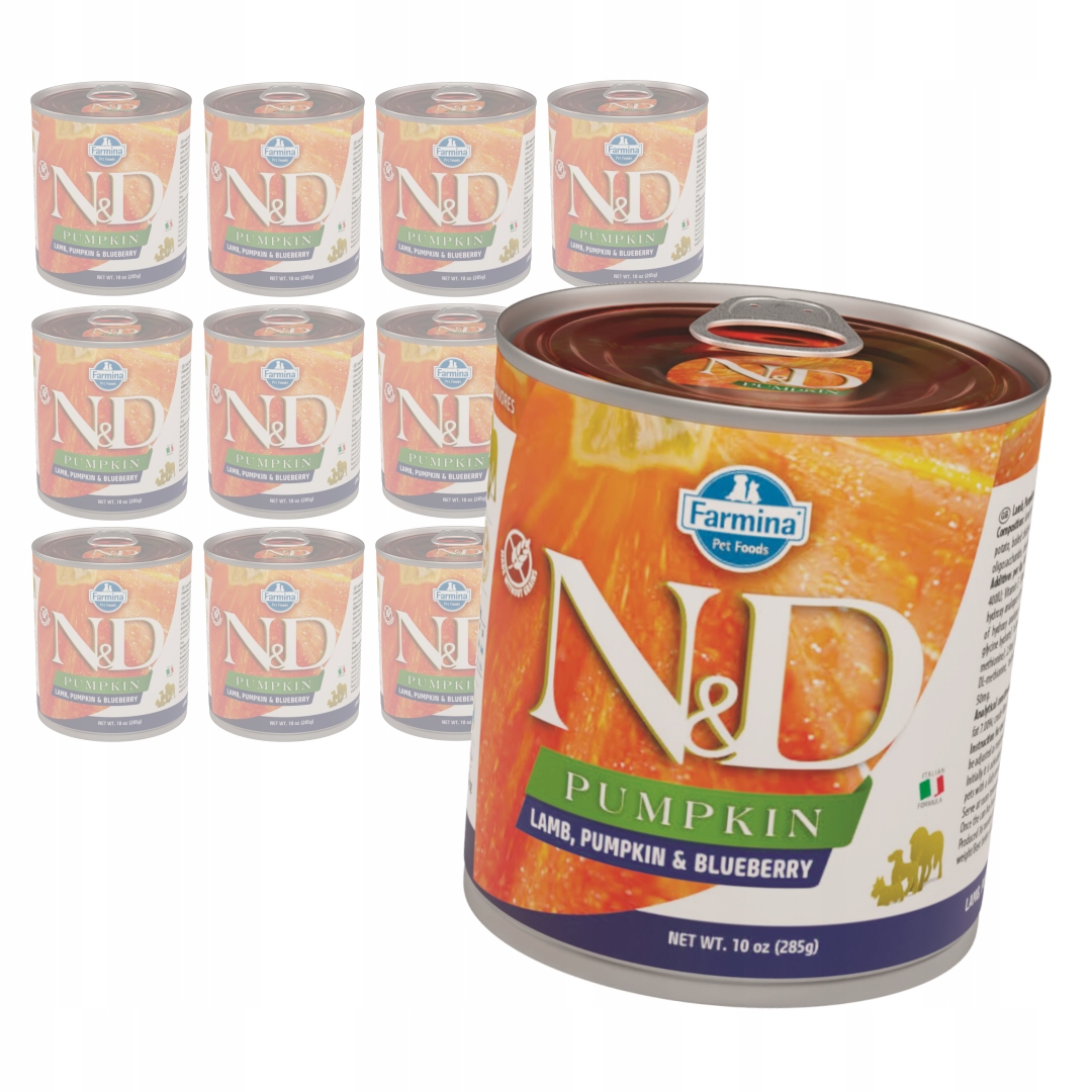 Levně Farmina N&d Dog 12x285g Vlhké Krmivo pro psy Jehněčí s dýní a borůvkou