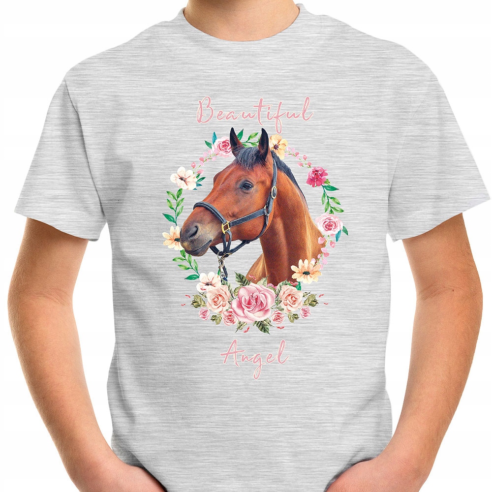 T-SHIRT KOSZULKA DLA DZIECKA KONIE 140 SUPER JAKOŚĆ