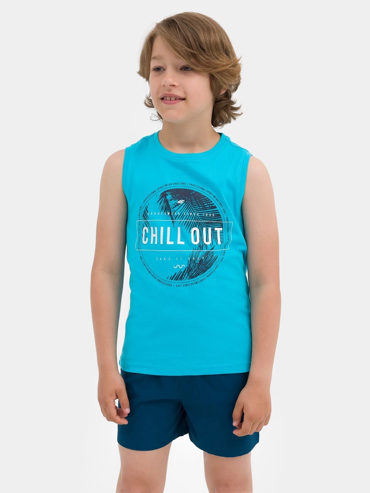 ZESTAW 2X KOSZULKA CHŁOPIĘCA 4F TOP BEZ RĘKAWÓW Wiek dziecka 2 lata +