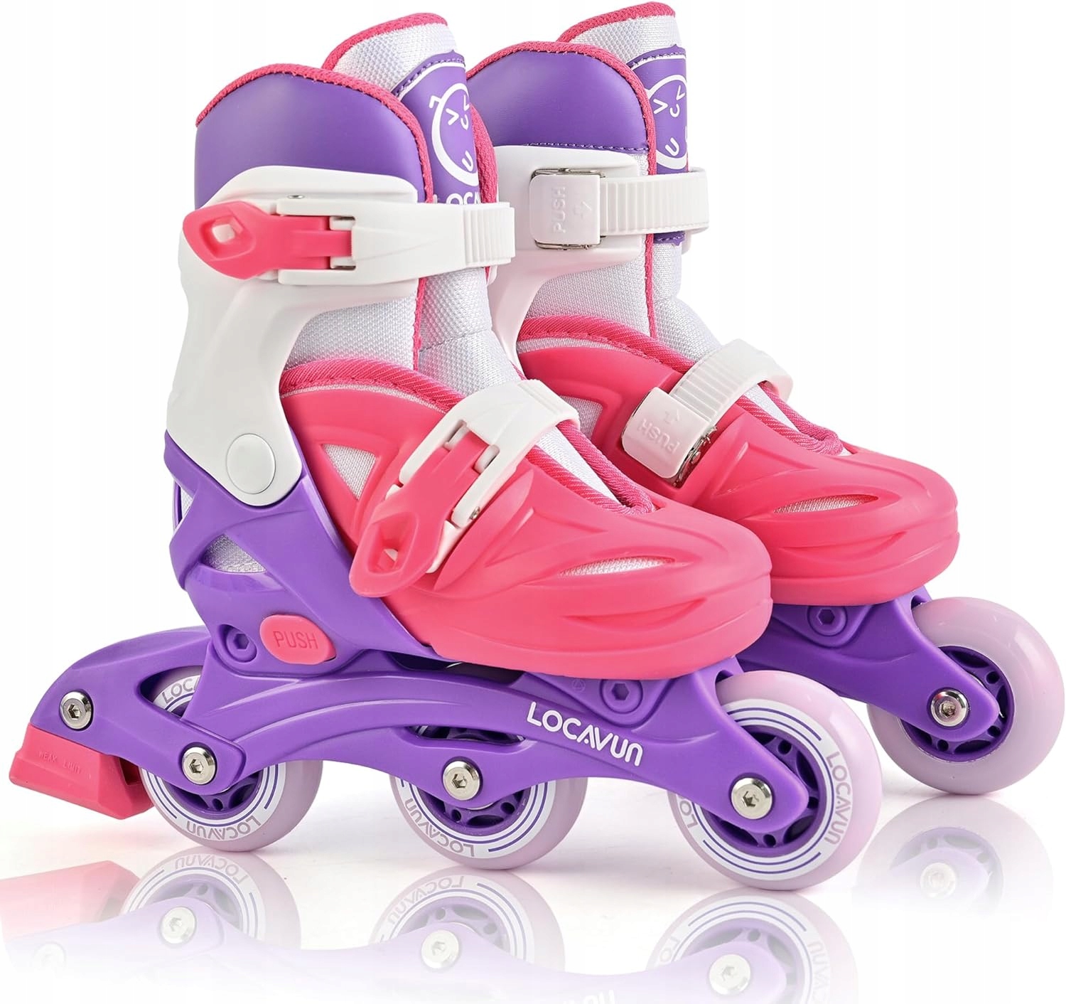 Kolečkové Brusle pro děti Locavun nastavitelné svítící 26-29 barevné odolné 4v1