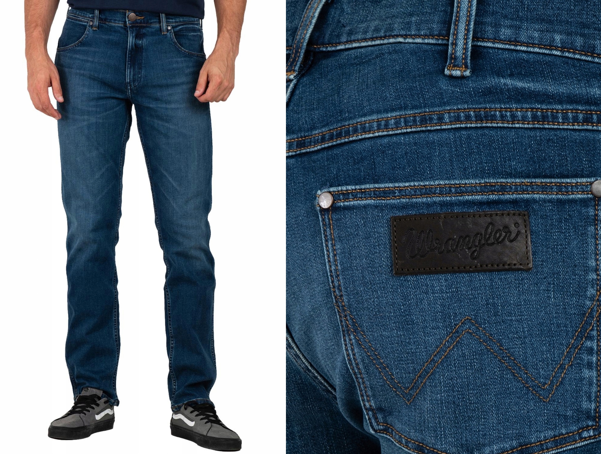 Wrangler Kalhoty Jeans Greensboro 803 Verve W46 L32 měkké Epic Soft