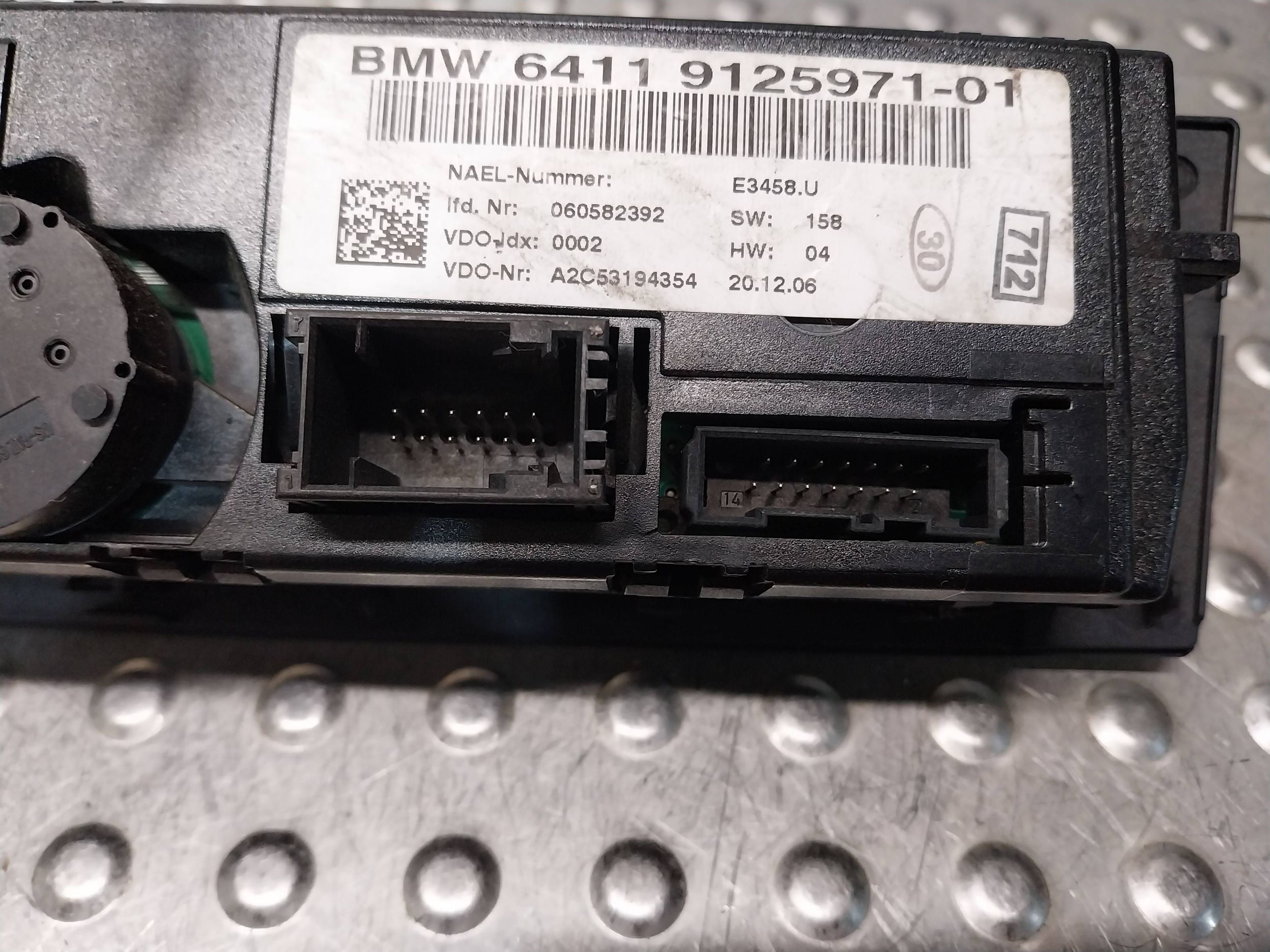 PANEL klími klimatizaci 9125971 BMW E92 E93