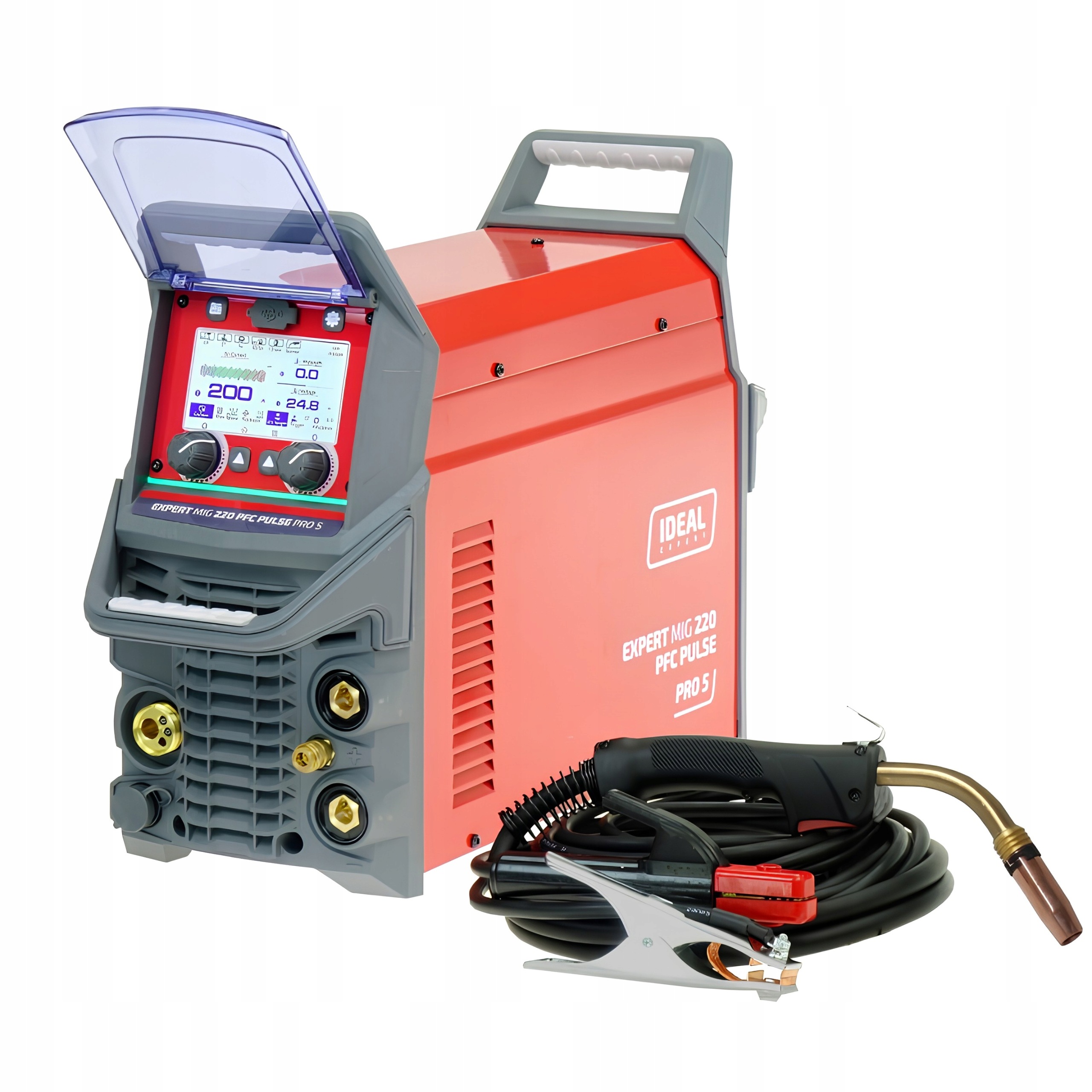 Svařovací stroj Ideal Expert Mig 220 Pfc Pulse Pro5 LCD 200A Mig Mag Puls Mma Tig