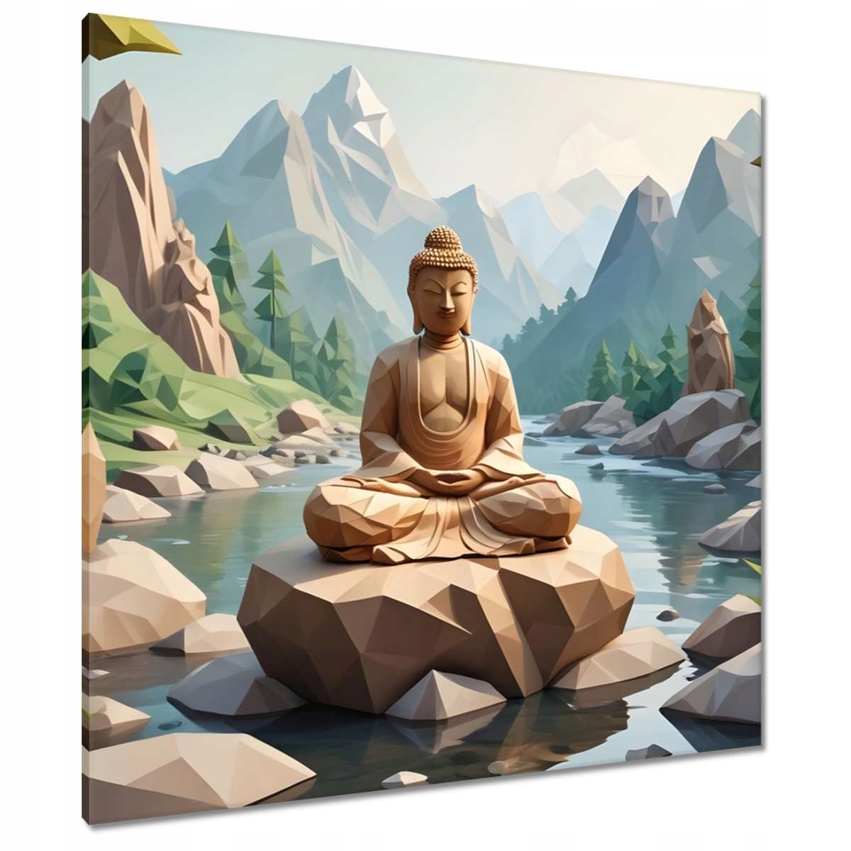 Obrazy 90x90 Buddha origami