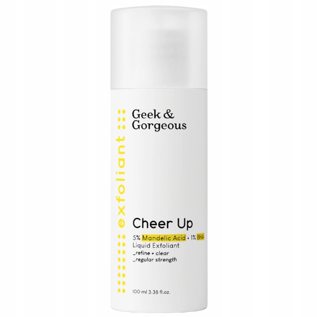Geek & Gorgeous Cheer Up – kyselé tonikum na obličej 6% kyselina mandlová Bha