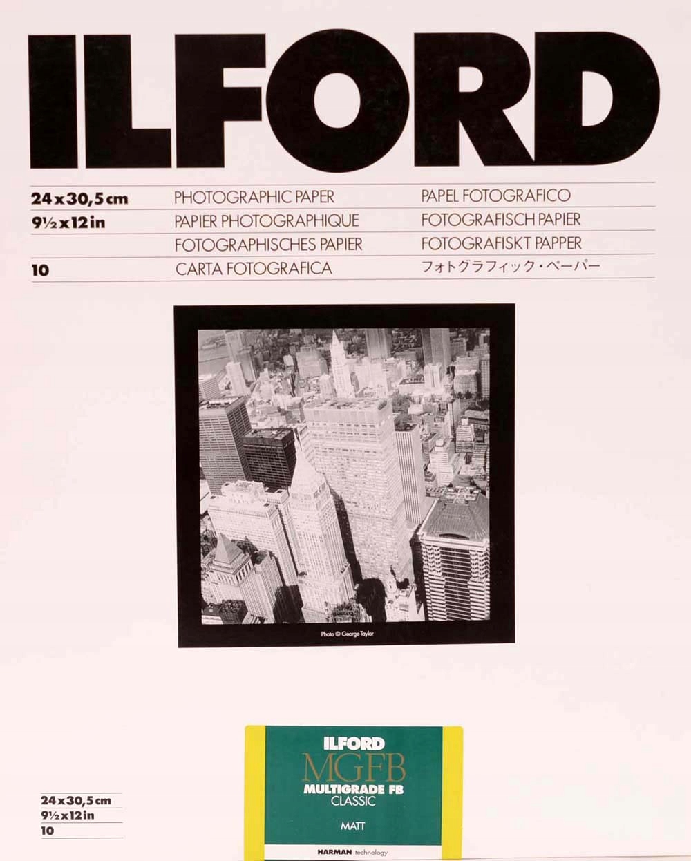 Fotografický papír Ilford Mg Fb 24x30/10 matný