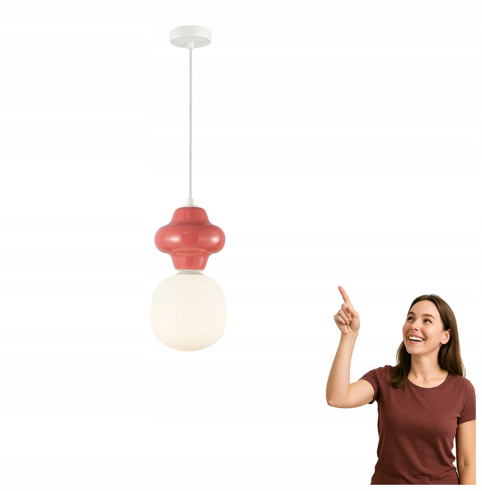 Závěsná lampa Latera PND-94331-1L-RED Italux