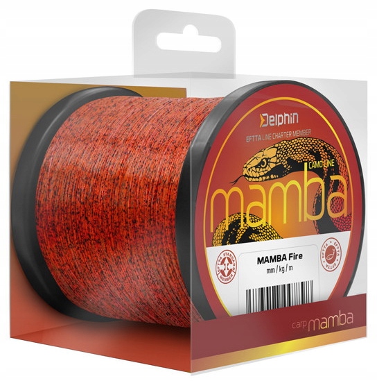 Żyłka Delphin Mamba Carp Fire kamuflaż 0,28mm 600m /101002746