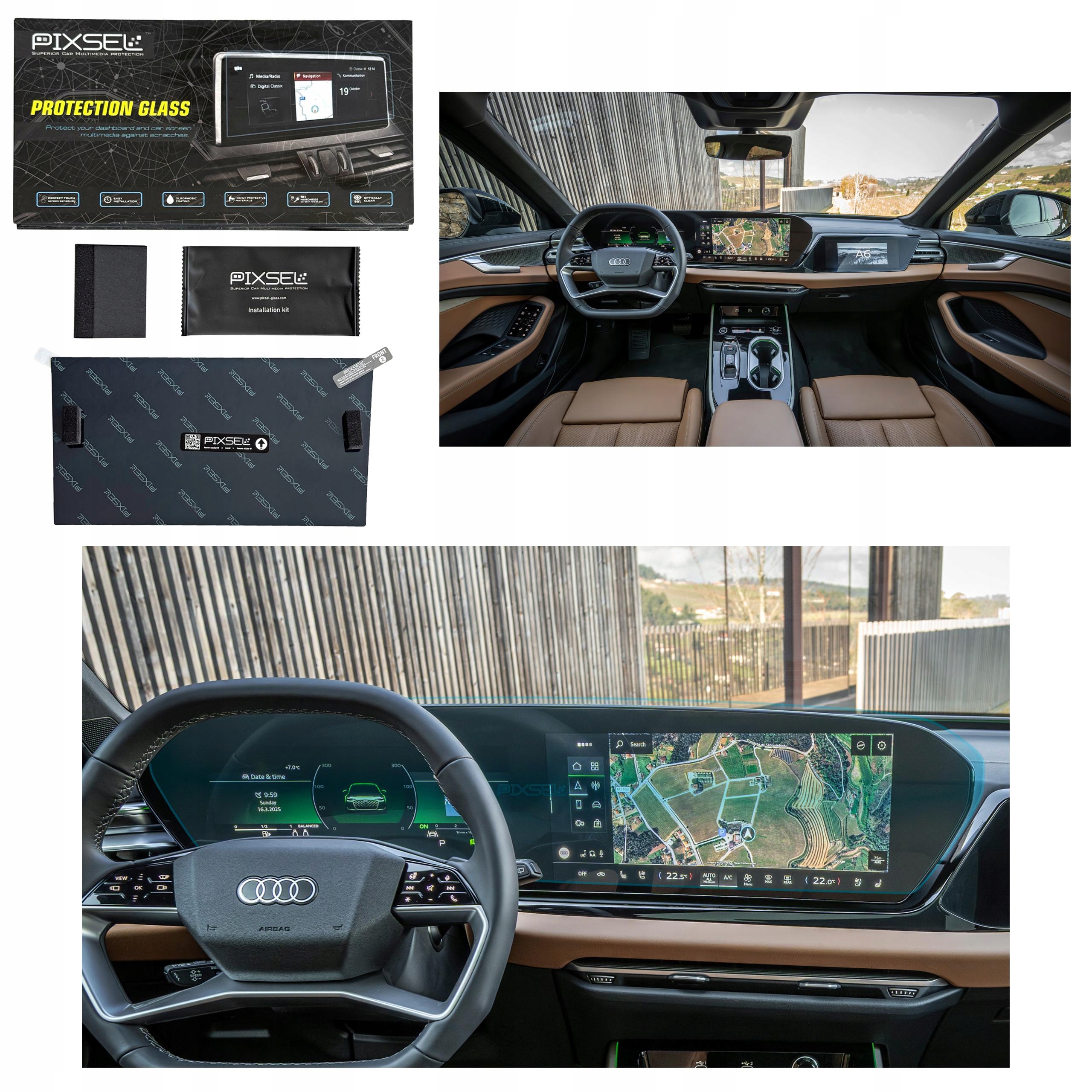 Antyodciskowe Matowe Szkło Ochronne Audi A6/S6/RS6-32.2“ 2025-