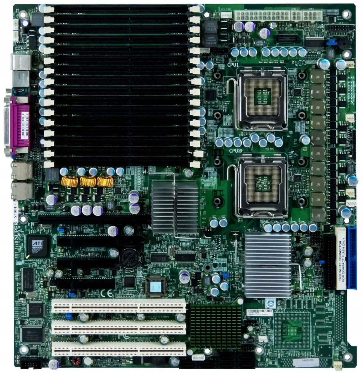 Paměti Supermicro X7DBE+ Intel 5000P s dvojitým paticí LGA771 DDR2