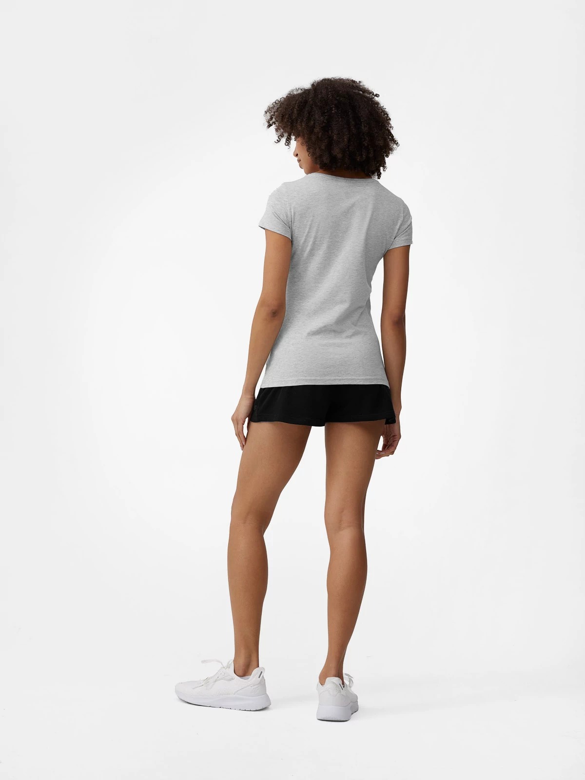 KOSZULKA DAMSKA 4F BAWEŁNIANA T-SHIRT SPORTOWY MAŁE LOGO R XS Rozmiar XS