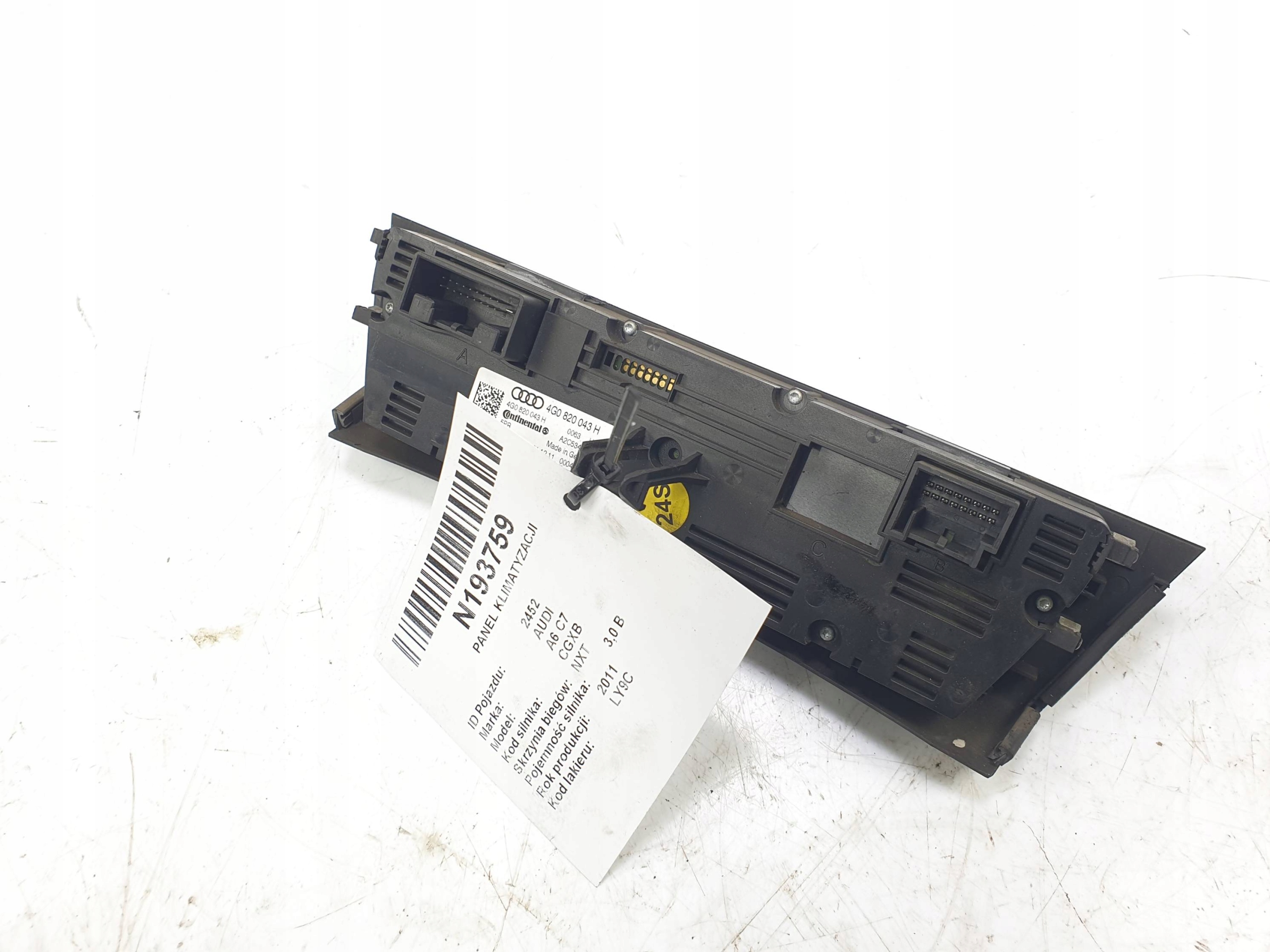 Unite commande clima 4G0820043H AUDI A6 C7