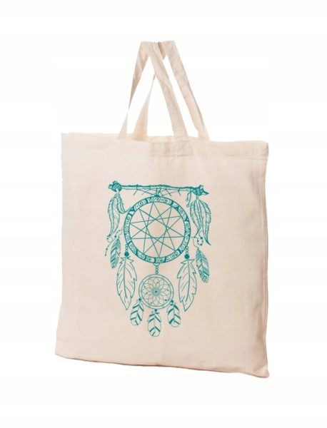 

Torba bawełniana ekologiczna Łapacz Snów zielona