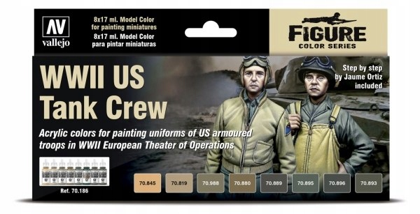 Vallejo 70186 Barvy Model Color Wwii Us Tank Crew
