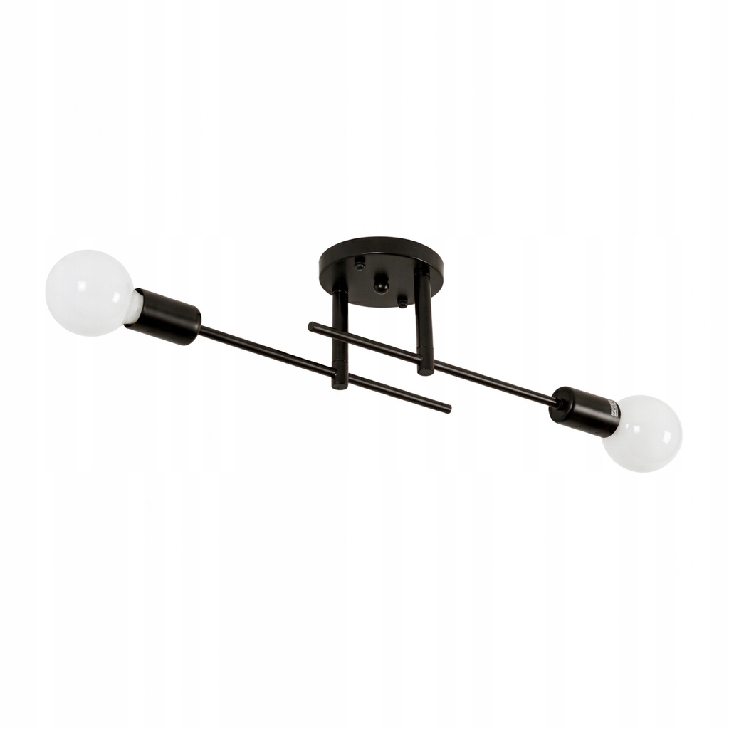 LAMPA SUFITOWA WISZĄCA ZYRANDOL E27 CZARNY LOFT NOWOCZESNY