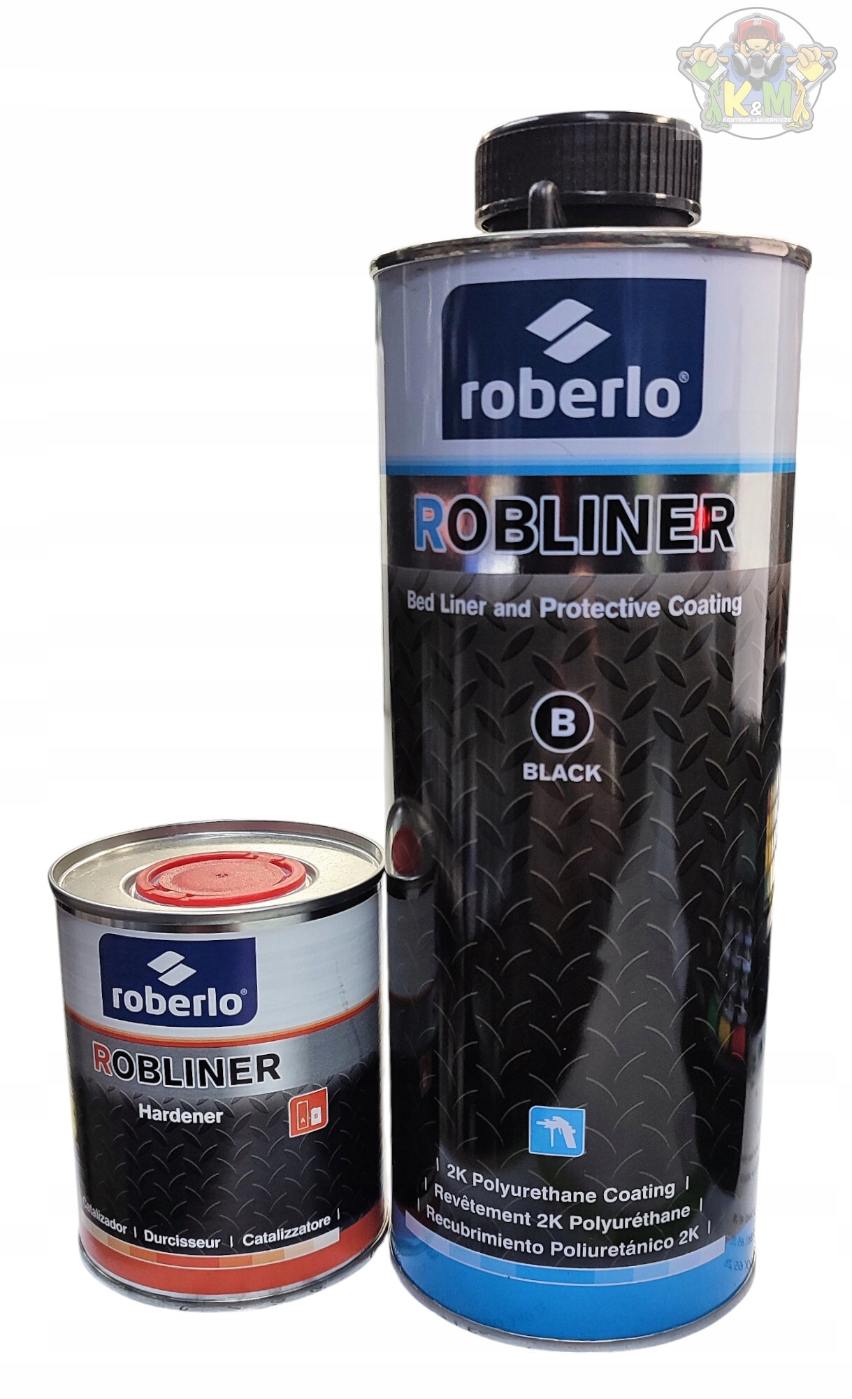 Roberlo Robliner Bed Liner 2K 0,6 L +0,2L Czarny