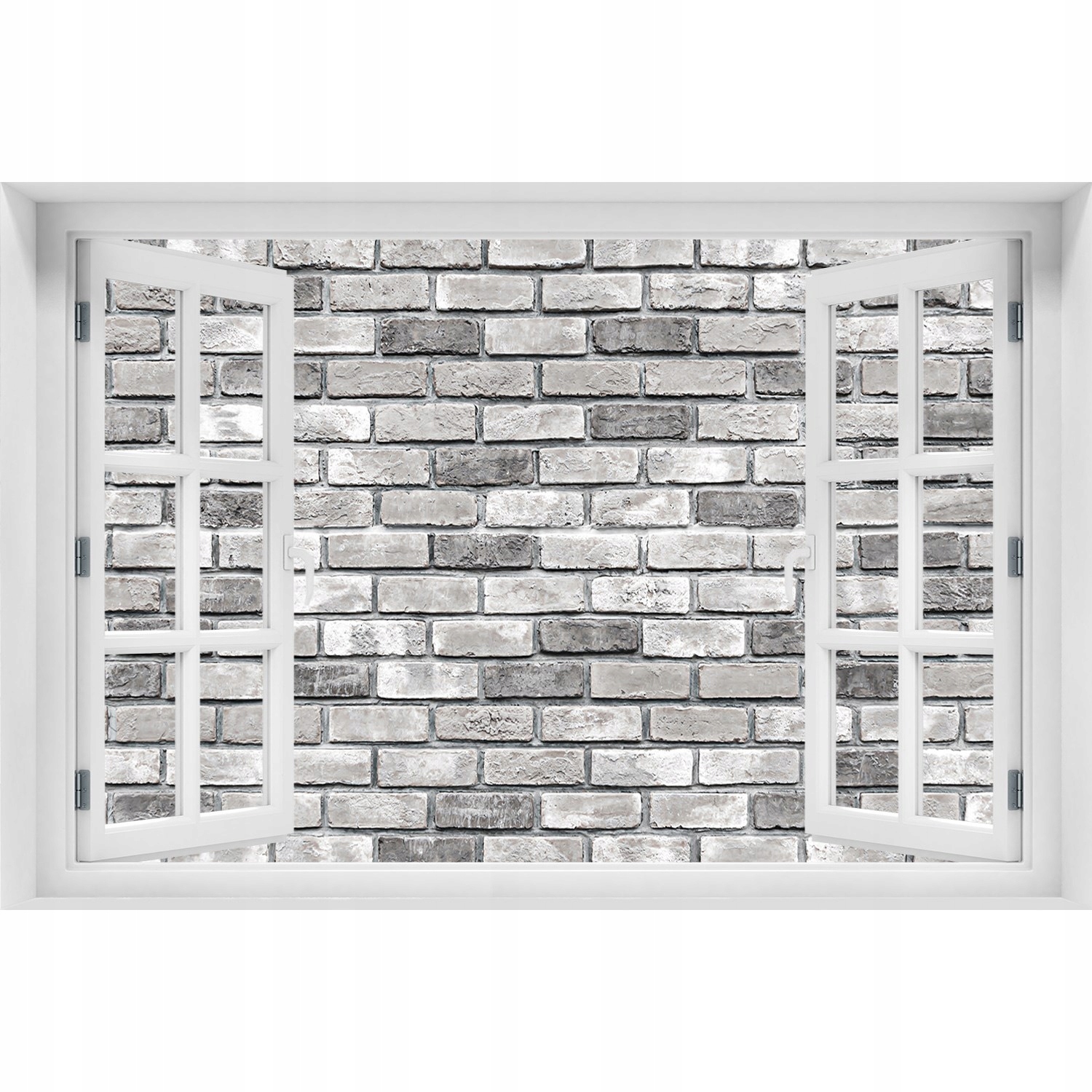 

3D Okno Naklejka ścienna Ceglana ściana 150x100