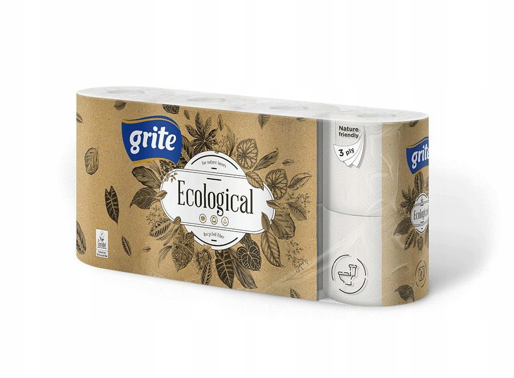 

Grite Ecological Papier Toaletowy 3-warst. 8 rolek