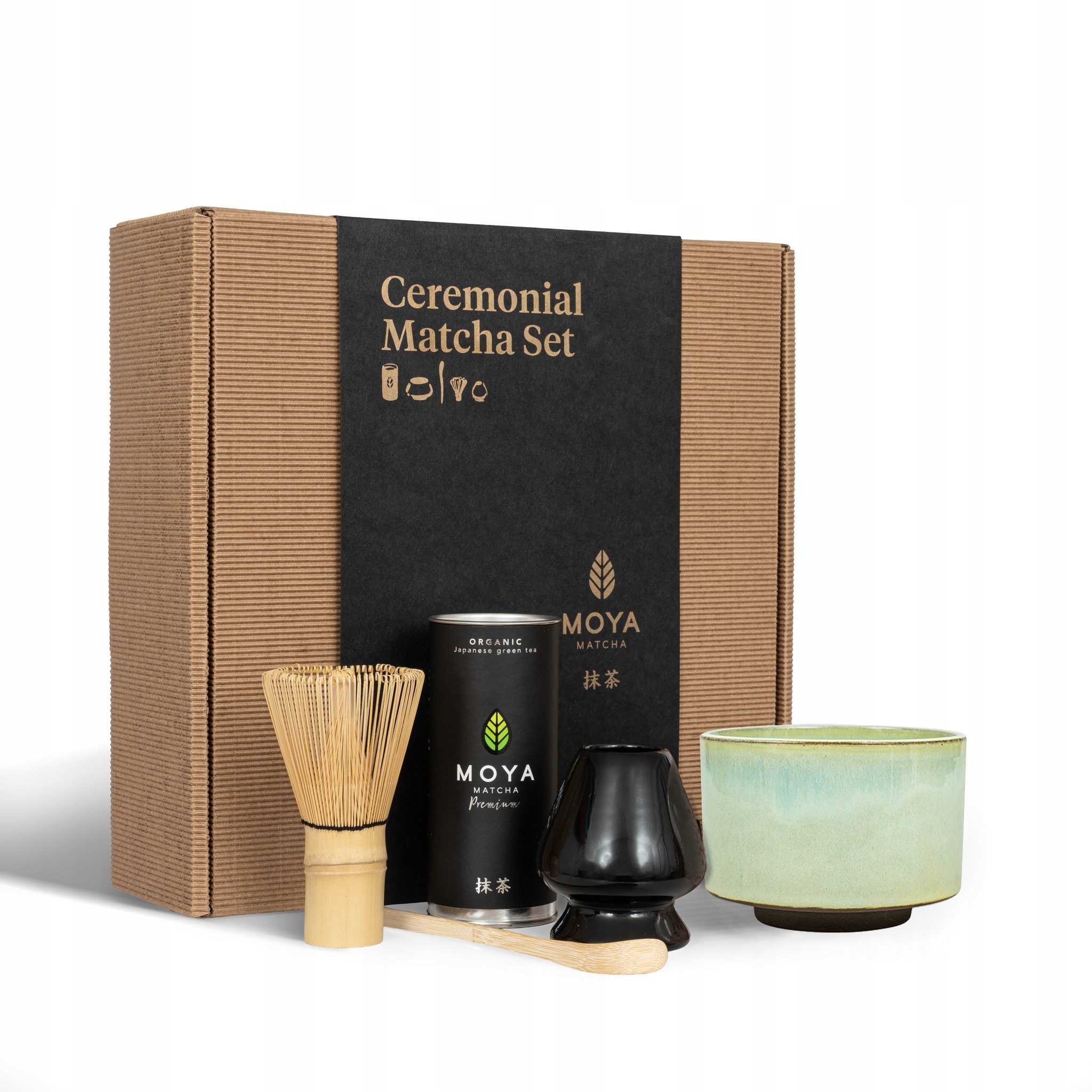 Zestaw do matchy ceremonialny Moya Matcha Luksusowa i czarka Haru