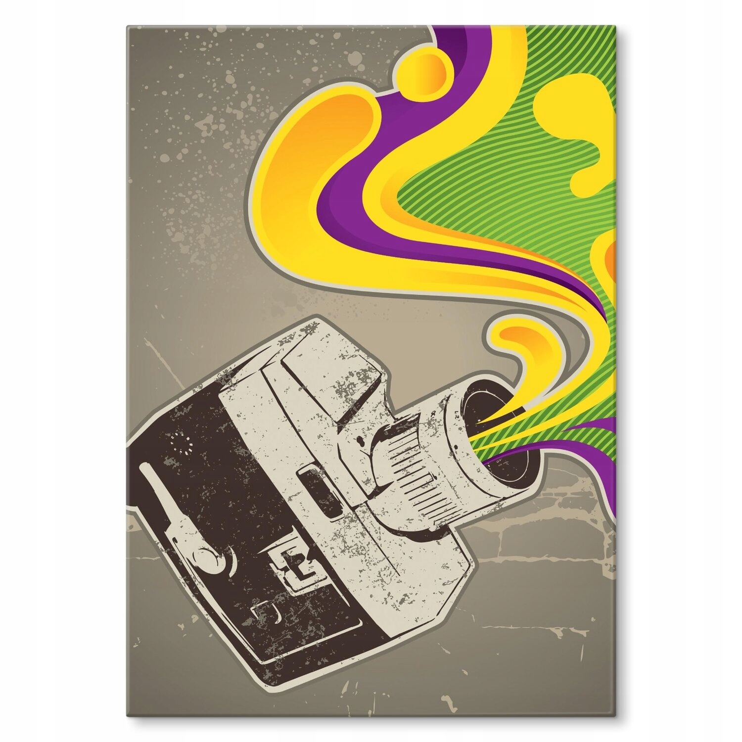 Kovový plakát Retro kamera Dárek 22 x 31 cm