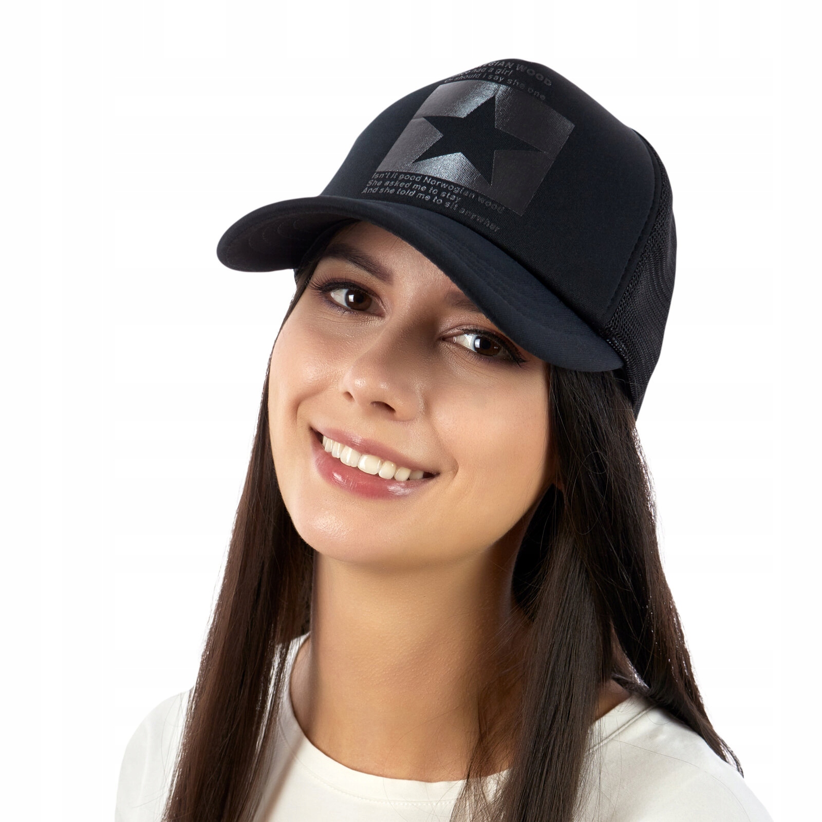 CZAPKA Z SIATKĄ z daszkiem BEJSBOLÓWKA regulowana