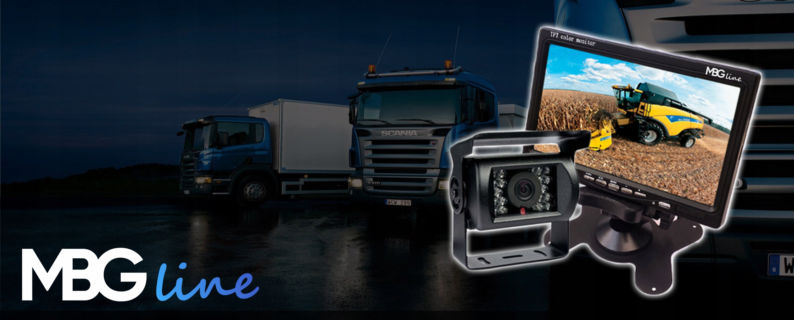 ZESTAW PARKOWANIA Kamera cofania Monitor LCD 7 Horizontal Viewing Angle 120