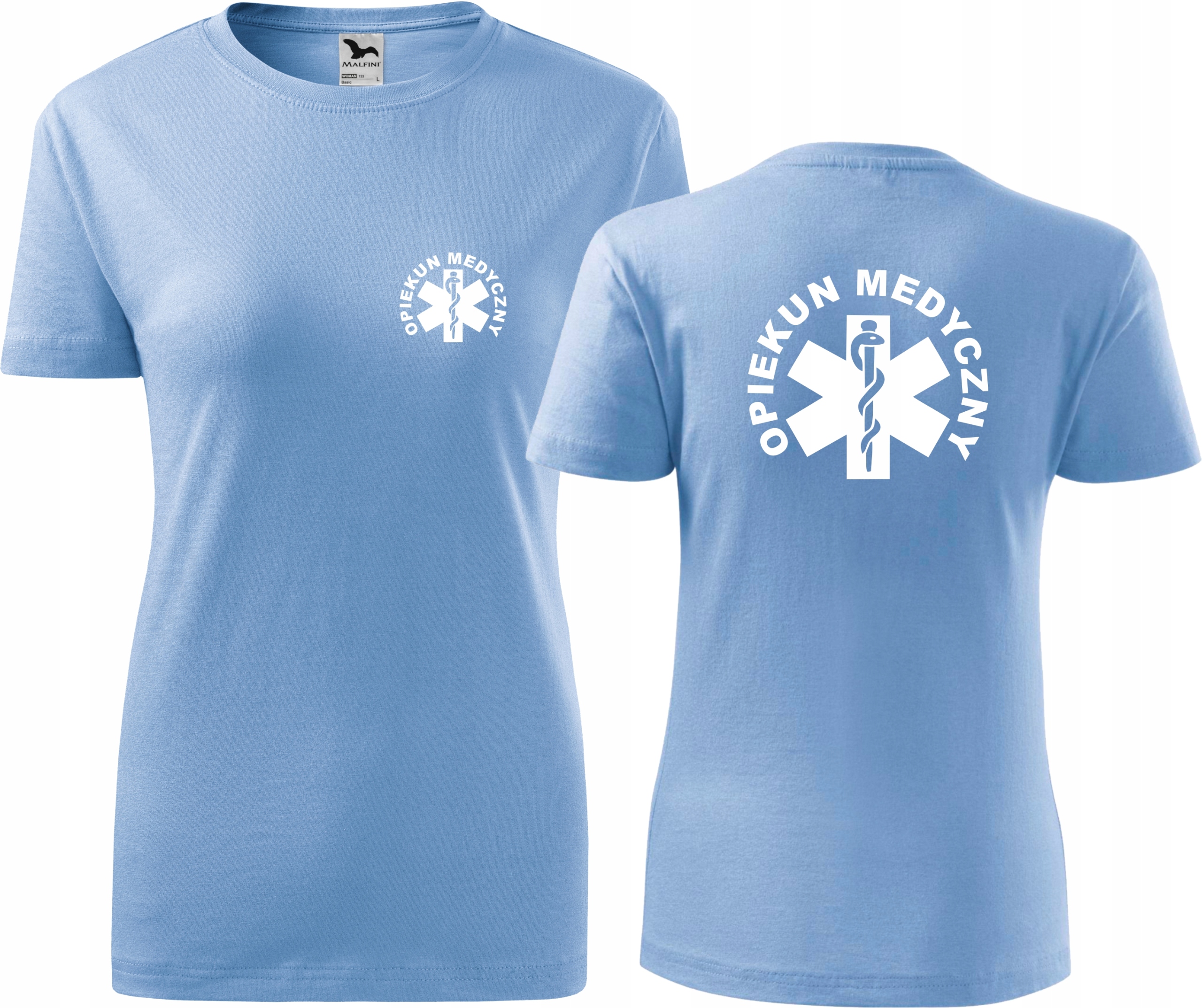 

Koszulki medyczne Opiekun Medyczny T-shirt Błękit