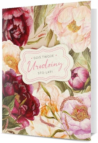 

urodzinowy Kartka z życzeniami lux H2471