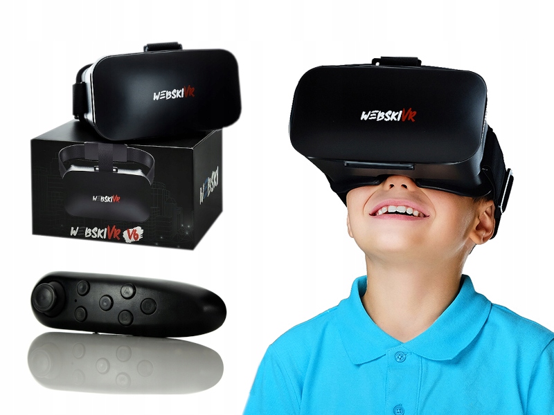 

Video Vr do Telefonu: Gogle z soczewkami 3D +Pilot