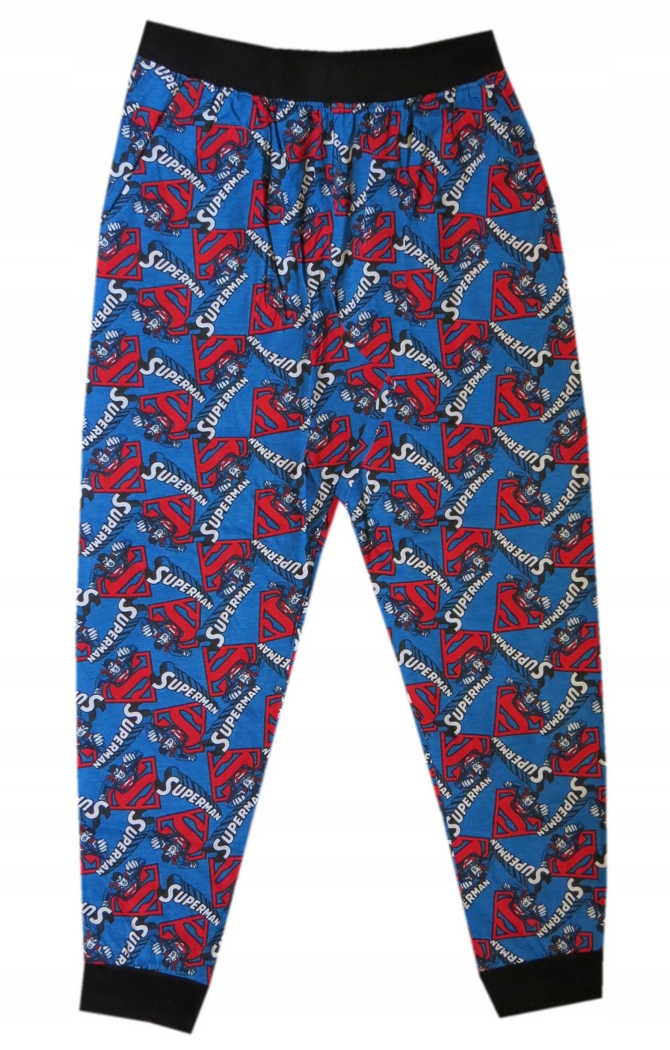 Piżama męska SUPERMAN DC Comics szara bawełna M Materiał dominujący bawełna