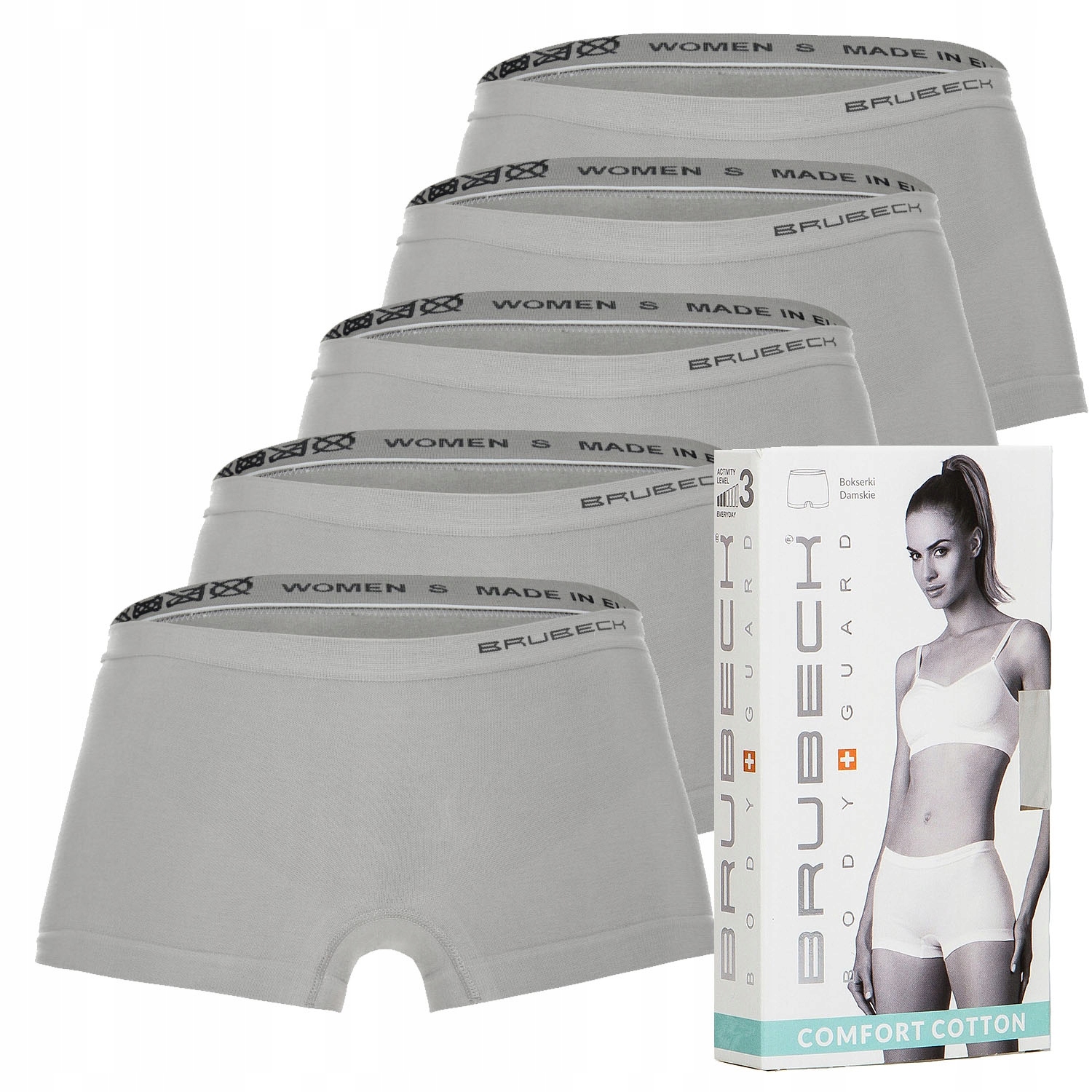 

Damskie Bokserki Majtki Bawełniane 5szt Brubeck