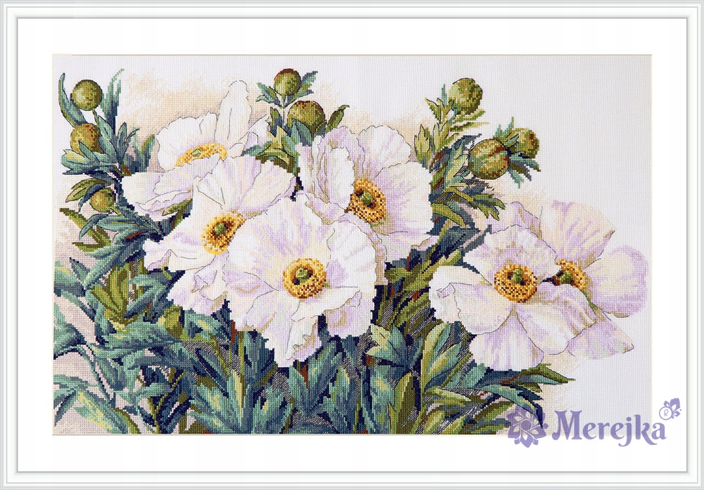 Sada pro křížkovou výšivku Merejka K-115 "Krása v zahradě" 50x31 cm