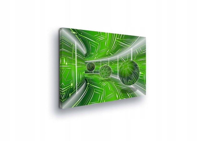 Obraz 100x75 Zelená hloubka Abstraktní tunel pro moderní loft